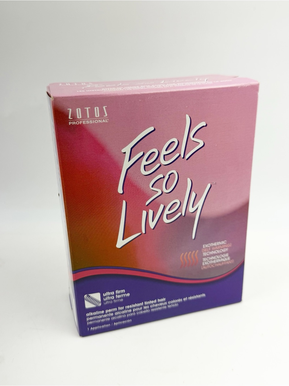 Zotos Feels So Lively Ultra Firm Alkaline Perm Resistant Tinted Hair New